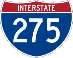 Straßenschild der I-275