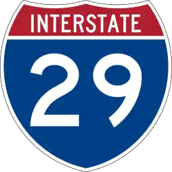 Straßenschild der I-29