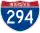 Straßenschild der I-294