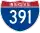 Straßenschild der I-391