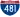 Straßenschild der I-481