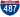 Straßenschild der I-487