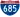 Straßenschild der I-685