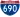 Straßenschild der I-690