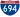 Straßenschild der I-694