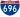 Straßenschild der I-696