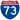 Straßenschild der I-73