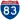 Straßenschild der I-83