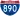 Straßenschild der I-890