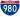 Straßenschild der I-980