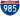 Straßenschild der I-985