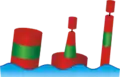 Backbord-Seite des durchgehenden Fahrwassers, Steuerbord-Seite des einmündenden Fahrwassers