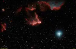 IC 63 mit Begleitstern