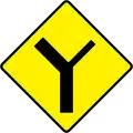 W-005-R Vorfahrt (Y-Kreuzung – rechts)