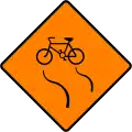 WK-087 Rutschig für Radfahrer