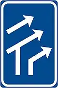 IP-17 Anordnung der Fahrstreifen