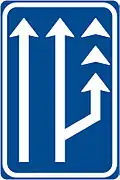 IP-18c Fahrstreifen für langsame Fahrzeuge