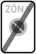 IP-25b Ende der Zone mit Verkehrsbeschränkung