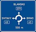 IS-9b Vorwegweiser Kreisverkehr