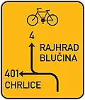 IS-20 Vorwegweiser für Radfahrer