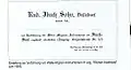 Einladung zur Vorführung von Welte-Mignon-Instrumenten im sog. Kleinen Ibachsaal 1905