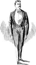 Frack, tagsüber (schwarze Weste), 1895