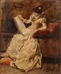 Ruhende Frau