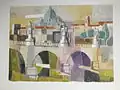 Ponte angelo, Rom (Aquarell)