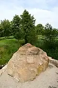 Ihmestein in Evestorf am Zusammenfluss von Wennigser Mühlbach und Bredenbecker Bach zur Ihme