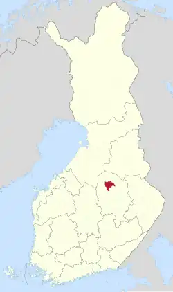 Lage von Iisalmi in Finnland