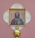 Jesus Christus. Ikone an der Westseite.