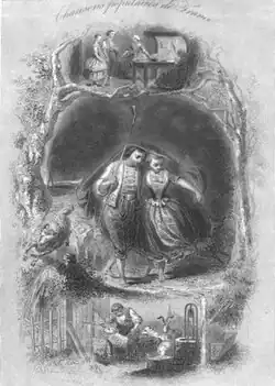 Illustration von Il pleut, il pleut, bergère, in Chansons nationales et populaires de France
