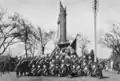 Deutsches Freiwilligen-Korps am Iltis-Denkmal in Shanghai