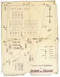 Plan des Internierungslagers Beaune-la-Rolande