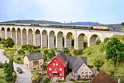 Blick auf das Beketalviadukt von Altenbeken
