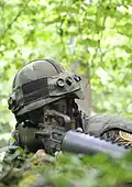Soldat des 1.&nbsp;Infanterie-Regiments (Traditionsregiment HVO) beim Manöver auf dem Truppenübungsplatz „Eugen Kvaternik“ bei Slunj 2012