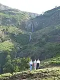 Immis, ein 250 m hoher Wasserfall mit vier Stufen an der Nordwand