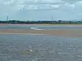 Zusammenfluss von Esk und Eden zum Solway Firth