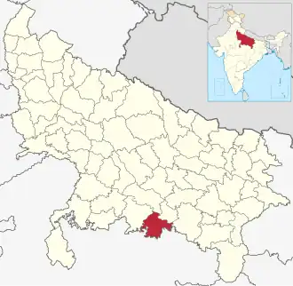 Positionskarte des Distrikts Chitrakoot