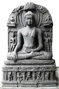 Buddha aus Bihar mit Mudra der Erdberührung
