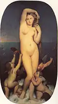 Venus Anadyomene, Öl auf Leinwand, Jean-Auguste-Dominique Ingres (1808–1848)