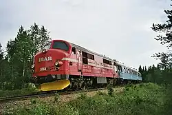 Zug mit alten Wagen