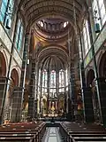 Innenraum der Kirche, Blick zum Chor