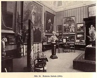 Innenansicht des Suermondt-Museums um 1901