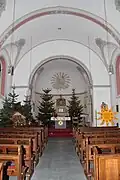 Innenansicht der Sankt-Meinolf-Kirche in Schöning