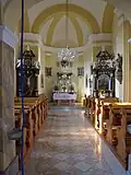 Innenansicht der Kapelle Lindegg
