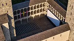 Innenhof Stockalperpalast (während der Oberwalliser Filmtage)