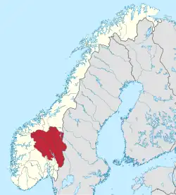 Lage von Vestland in Norwegen