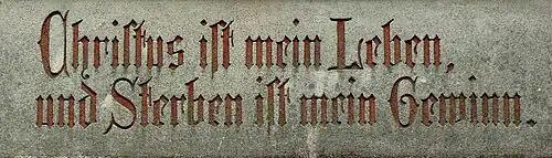 Inschrifttafel