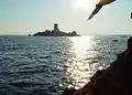 Insel bei Sonnenuntergang